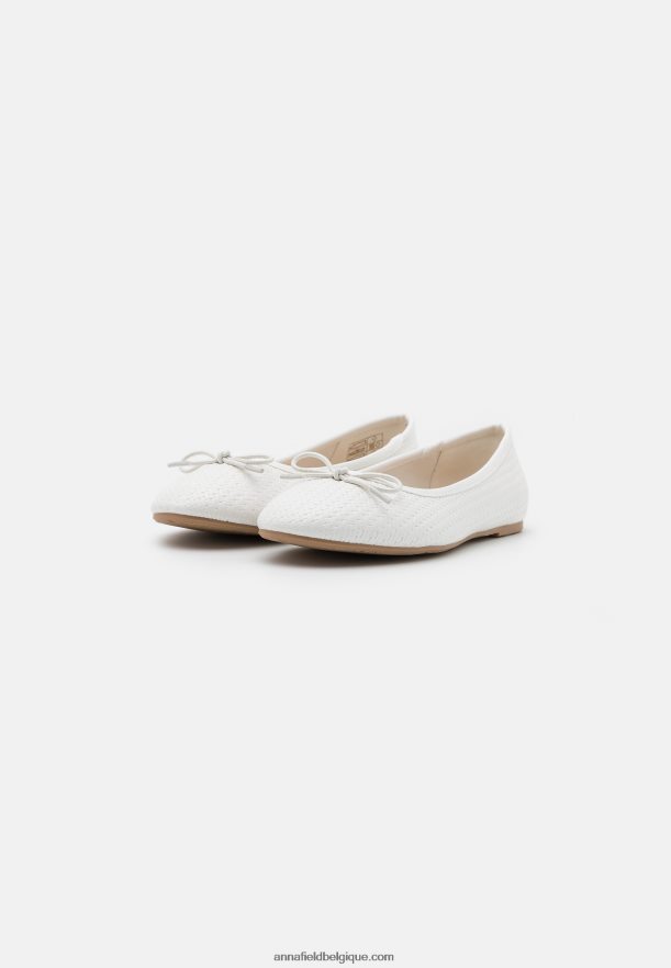 femmes ballerines blanches Anna FieldNHH26B2121