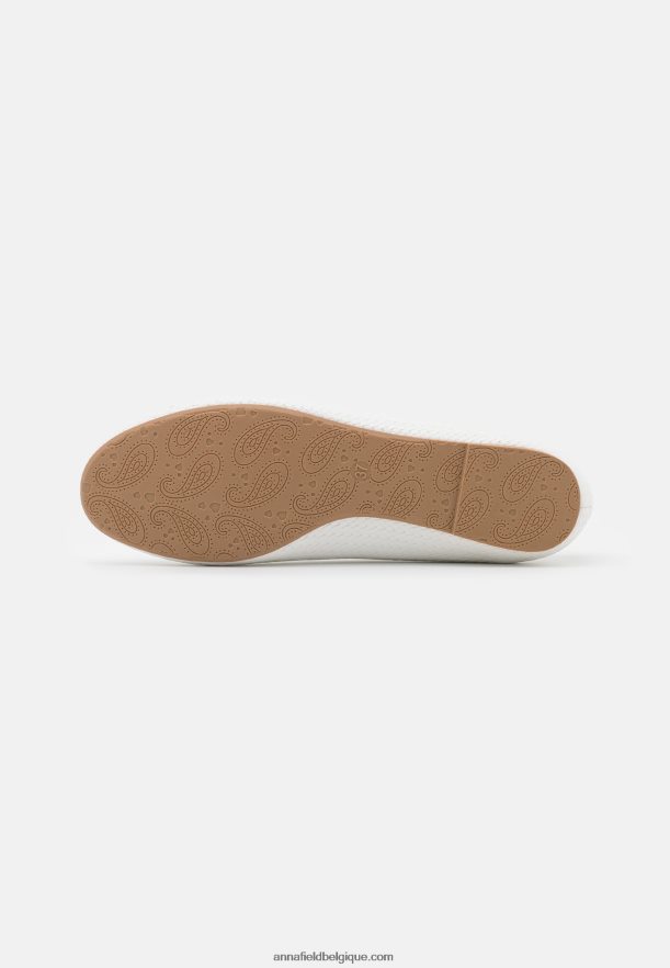 femmes ballerines blanches Anna FieldNHH26B2121