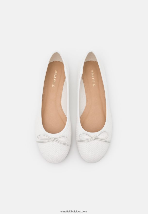 femmes ballerines blanches Anna FieldNHH26B2121