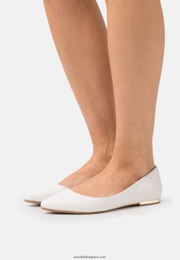 femmes ballerines blanches Anna FieldNHH26B2122
