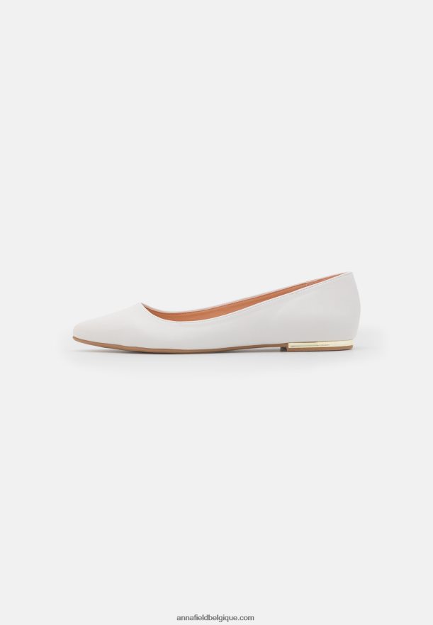 femmes ballerines blanches Anna FieldNHH26B2122