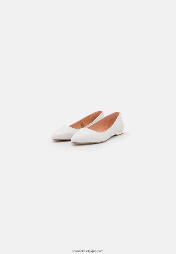 femmes ballerines blanches Anna FieldNHH26B2122