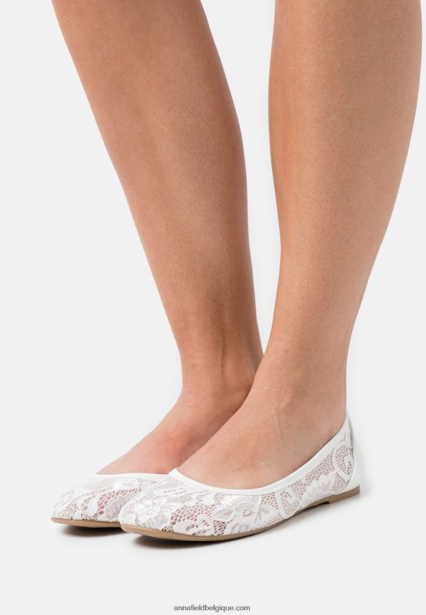 femmes ballerines blanches Anna FieldNHH26B2144