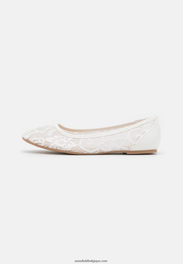 femmes ballerines blanches Anna FieldNHH26B2144