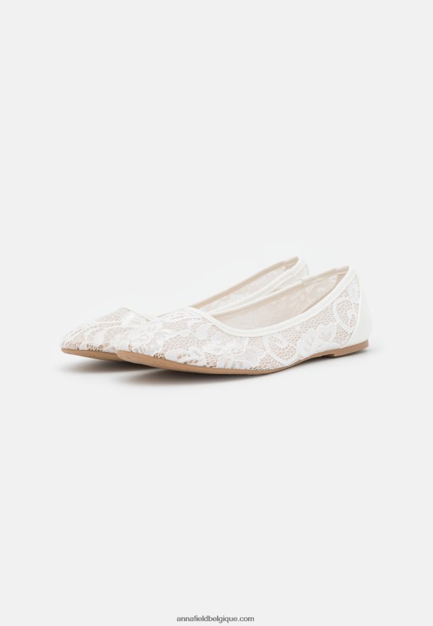 femmes ballerines blanches Anna FieldNHH26B2144