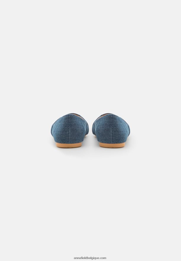 femmes ballerines à bout ouvert bleu Anna FieldNHH26B2120