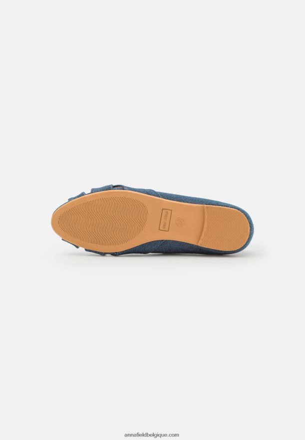 femmes ballerines à bout ouvert bleu Anna FieldNHH26B2120