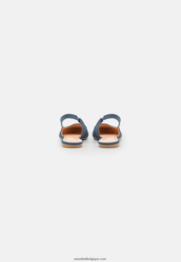 femmes ballerines à bride arrière bleu Anna FieldNHH26B2183