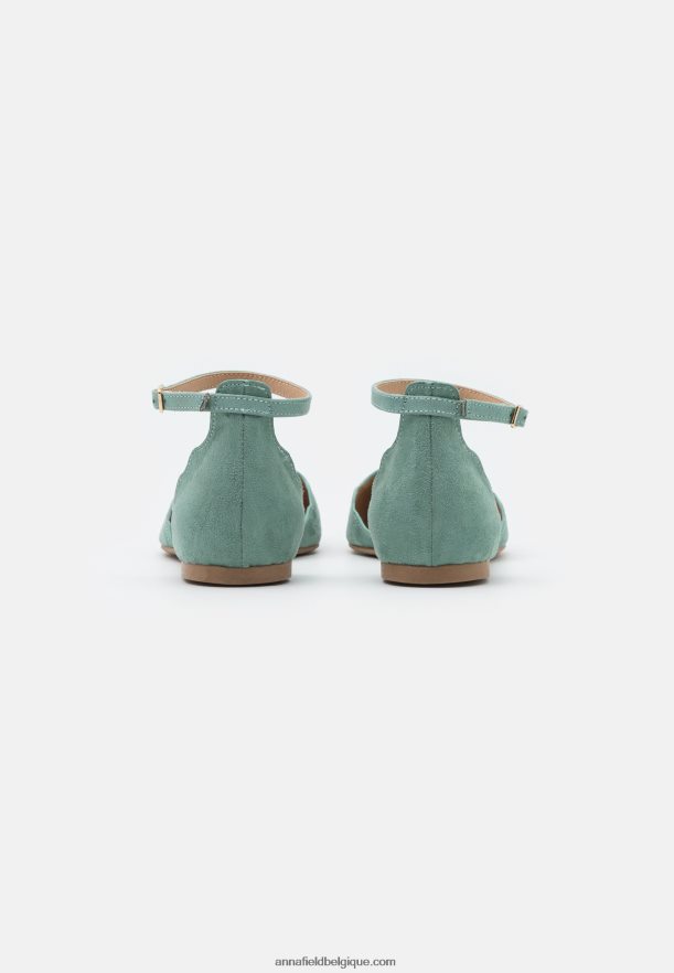 femmes ballerines bride cheville menthe Anna FieldNHH26B2161