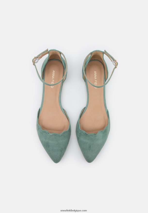 femmes ballerines bride cheville menthe Anna FieldNHH26B2161