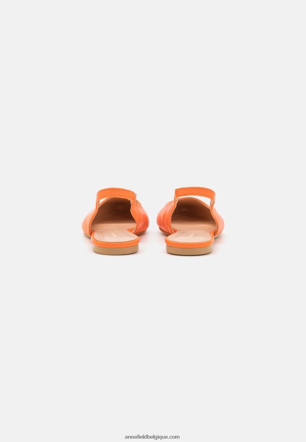 femmes ballerines à brides orange Anna FieldNHH26B2184