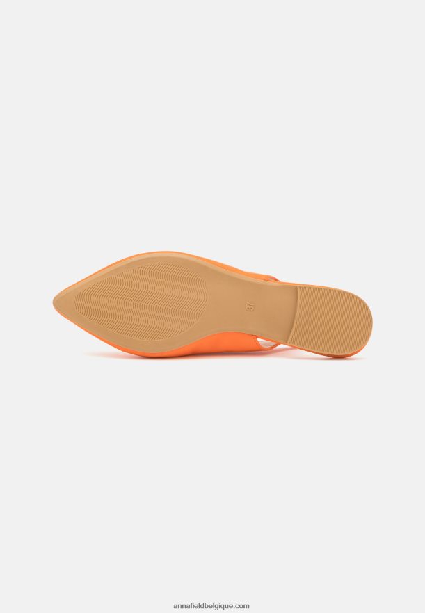 femmes ballerines à brides orange Anna FieldNHH26B2184