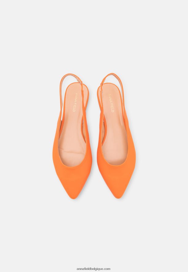 femmes ballerines à brides orange Anna FieldNHH26B2184
