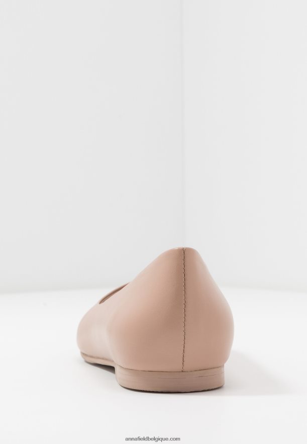 femmes ballerines cuir beige Anna FieldNHH26B2069