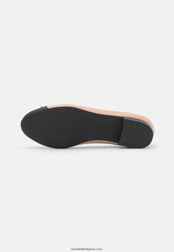 femmes ballerines cuir beige Anna FieldNHH26B2073