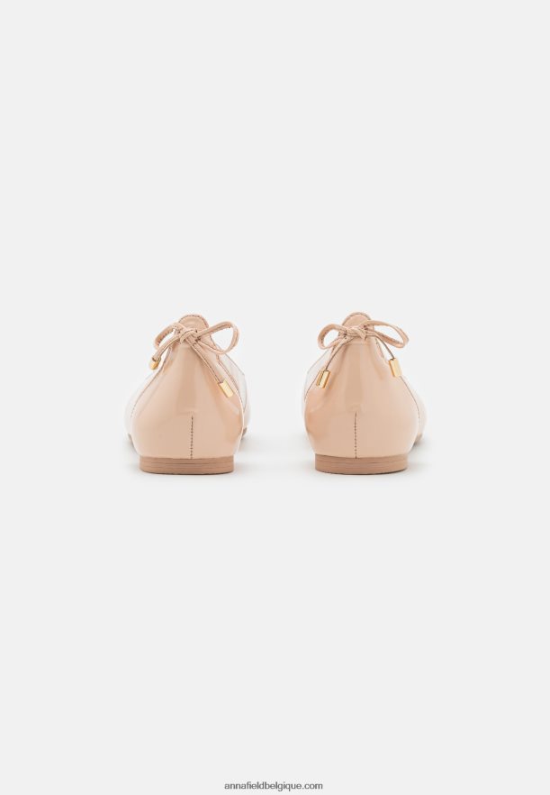 femmes ballerines cuir beige Anna FieldNHH26B2086