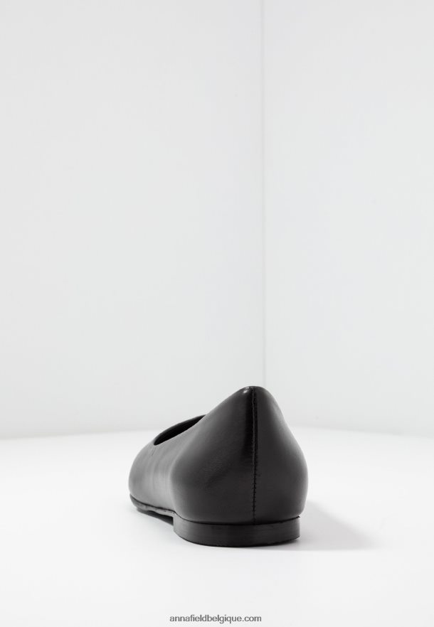 femmes ballerines cuir noir Anna FieldNHH26B2077