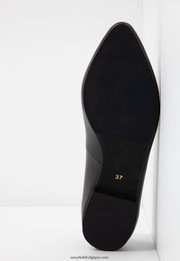 femmes ballerines cuir noir Anna FieldNHH26B2077