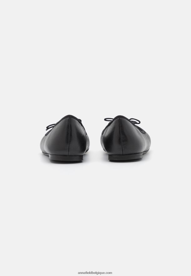 femmes ballerines cuir noir Anna FieldNHH26B2113