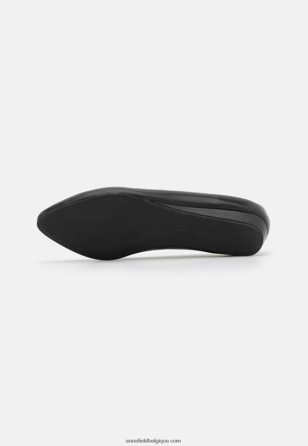 femmes ballerines cuir noir Anna FieldNHH26B2119