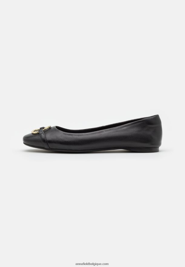 femmes ballerines cuir noir Anna FieldNHH26B2145