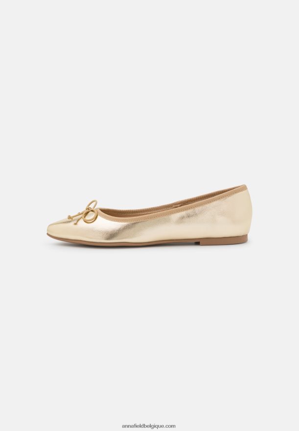 femmes ballerines dorées Anna FieldNHH26B2136