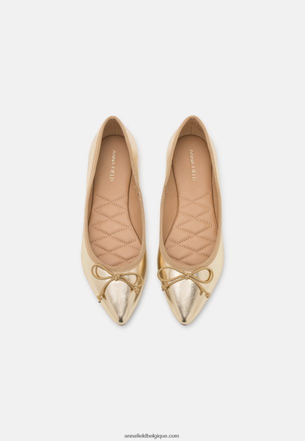 femmes ballerines dorées Anna FieldNHH26B2136