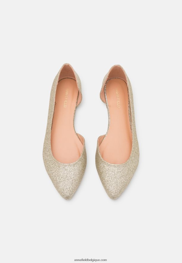 femmes ballerines dorées Anna FieldNHH26B2146