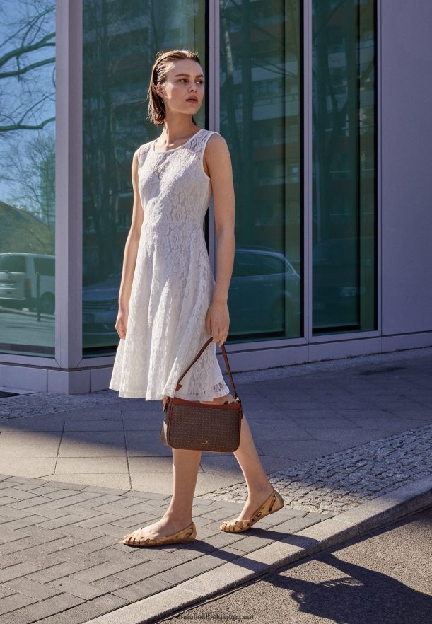 femmes ballerines peeptoe cuir doré Anna FieldNHH26B2131