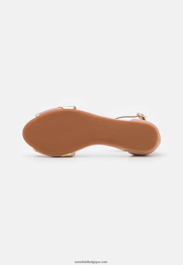 femmes ballerines peeptoe cuir rose clair Anna FieldNHH26B2109