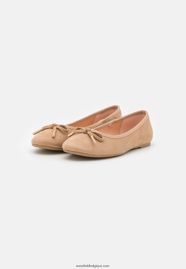 femmes ballerines taupe Anna FieldNHH26B2095