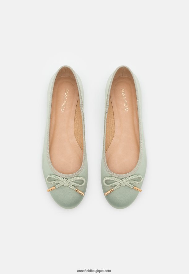 femmes ballerines vertes Anna FieldNHH26B2149