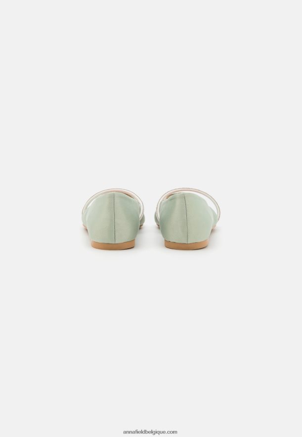 femmes ballerines vertes Anna FieldNHH26B2150