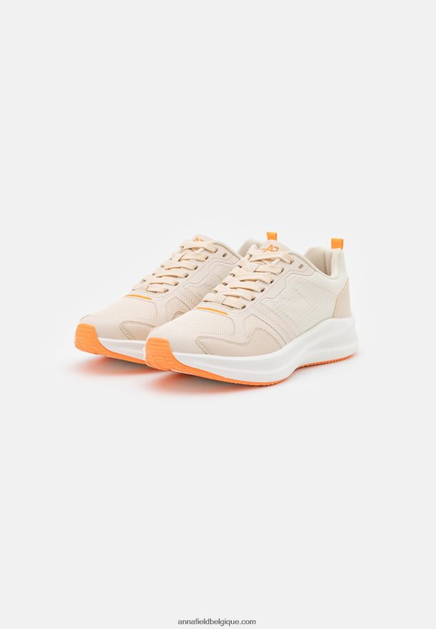 femmes baskets beige/orange Anna FieldNHH26B1184