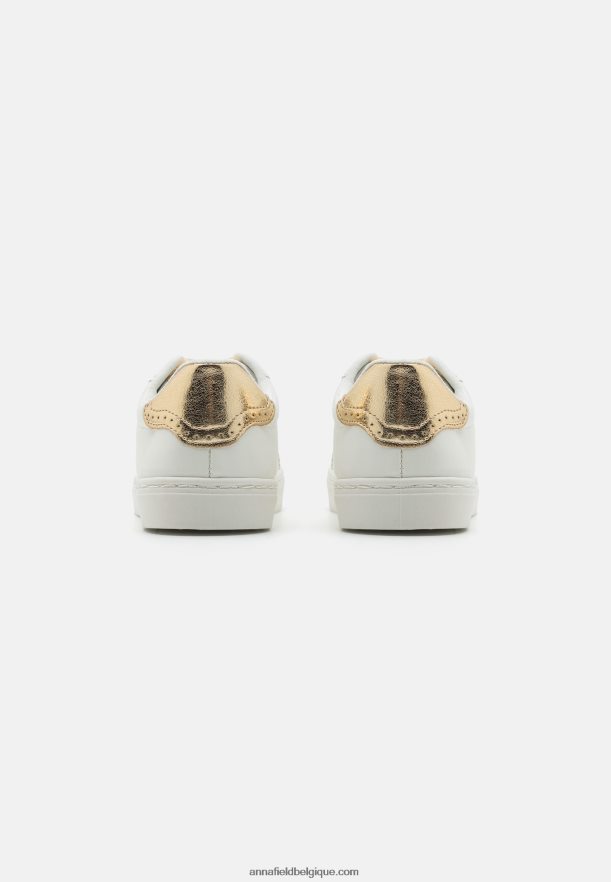 femmes baskets blanc/or Anna FieldNHH26B1204
