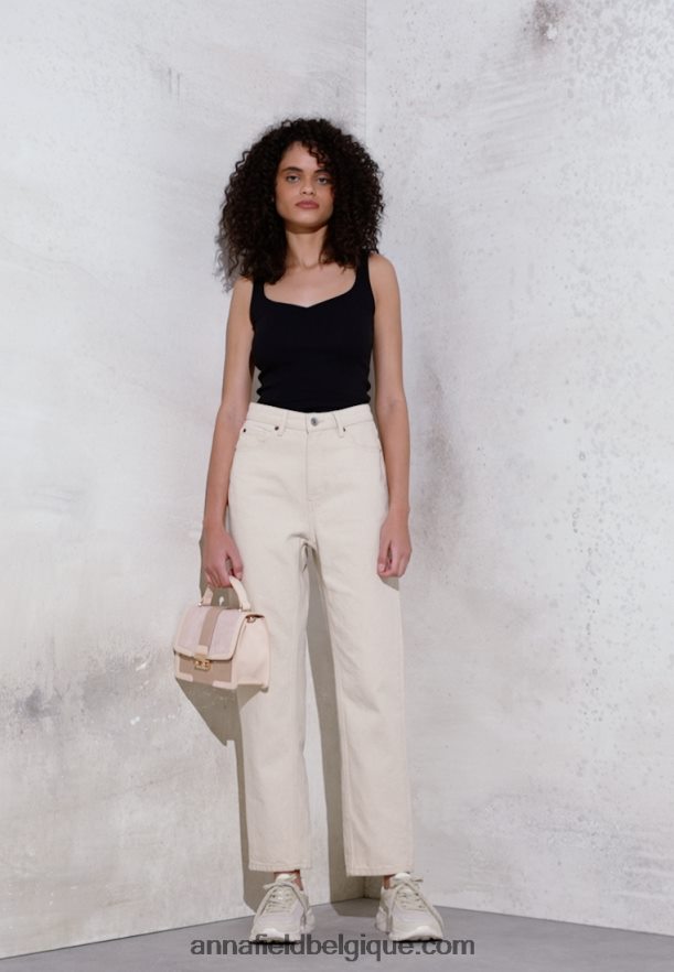 femmes baskets en cuir beiges Anna FieldNHH26B1175