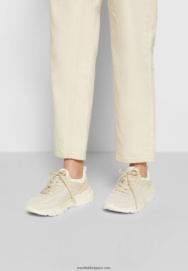femmes baskets en cuir beiges Anna FieldNHH26B1175