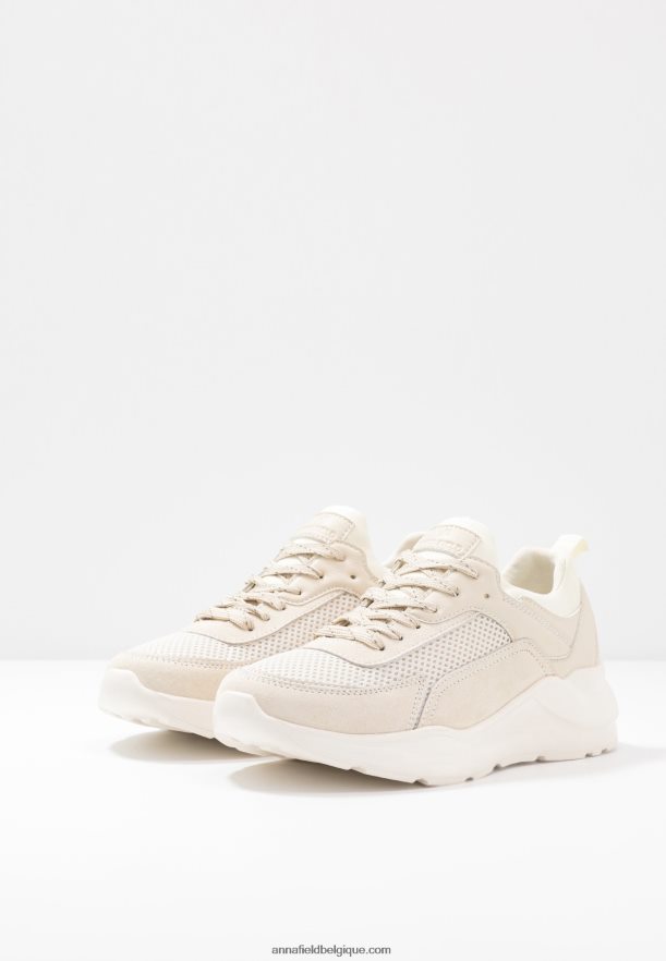 femmes baskets en cuir beiges Anna FieldNHH26B1175