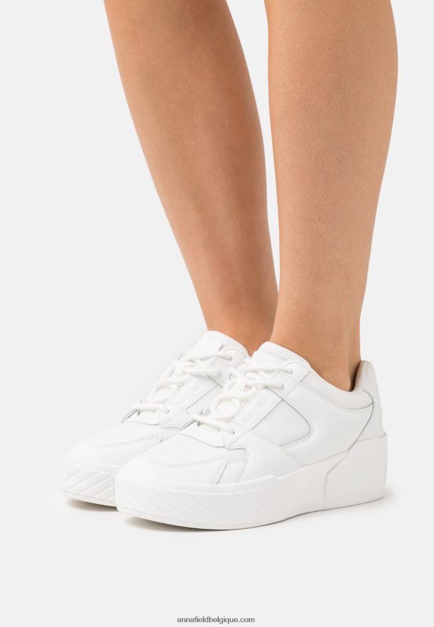 femmes baskets en cuir blanc Anna FieldNHH26B1224