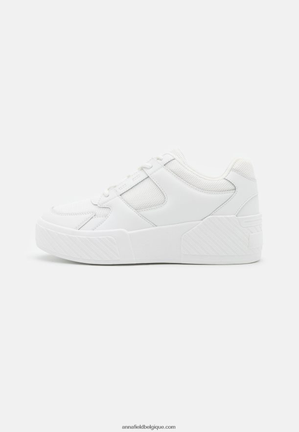 femmes baskets en cuir blanc Anna FieldNHH26B1224