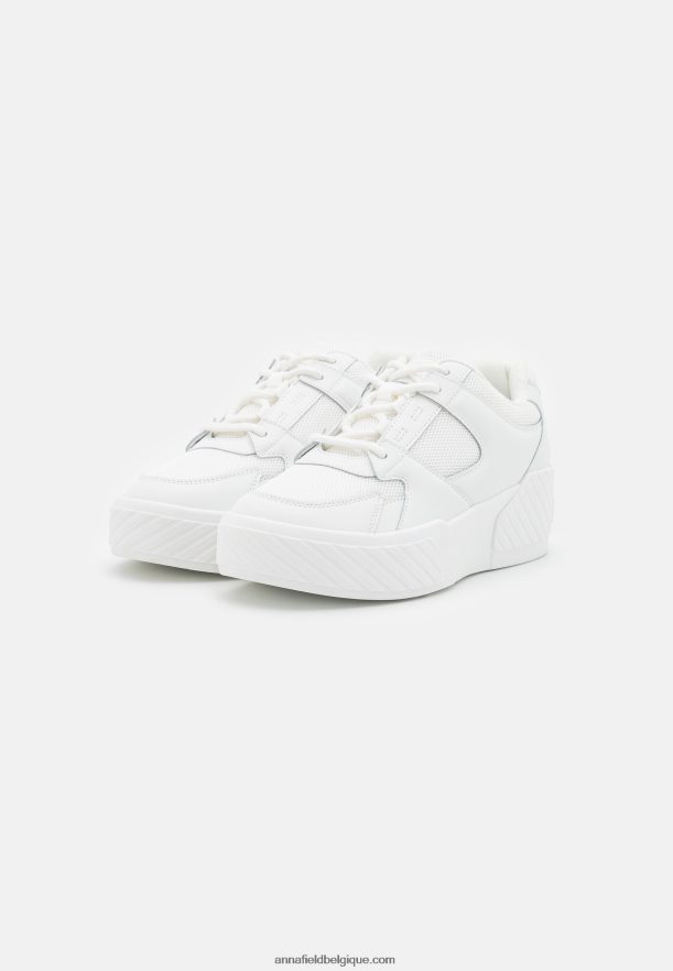 femmes baskets en cuir blanc Anna FieldNHH26B1224