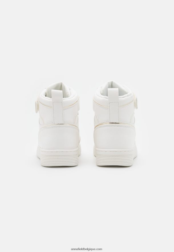 femmes baskets montantes blanc/or Anna FieldNHH26B1234