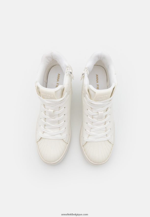 femmes baskets montantes blanches Anna FieldNHH26B1229