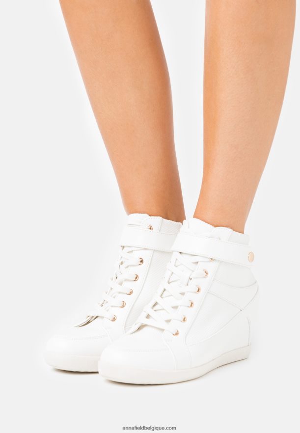 femmes baskets montantes blanches Anna FieldNHH26B1230