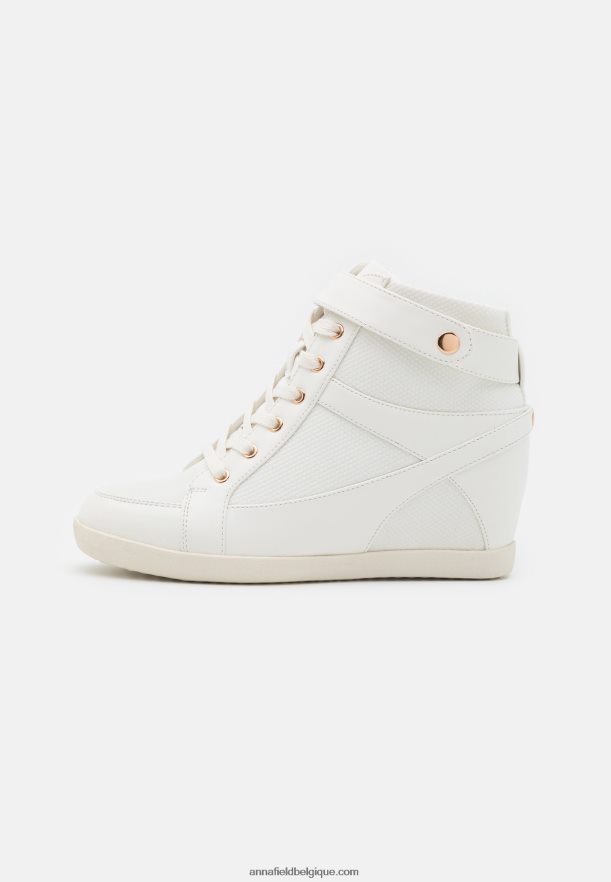 femmes baskets montantes blanches Anna FieldNHH26B1230