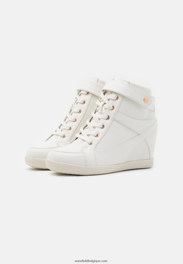 femmes baskets montantes blanches Anna FieldNHH26B1230