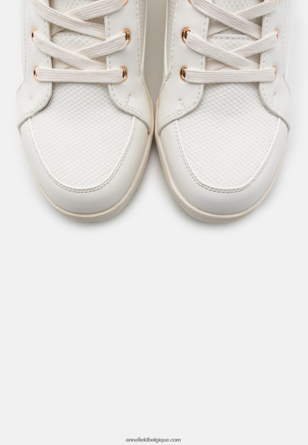 femmes baskets montantes blanches Anna FieldNHH26B1230