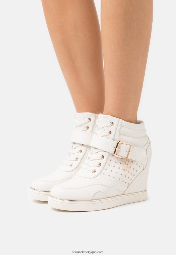 femmes baskets montantes blanches Anna FieldNHH26B1239