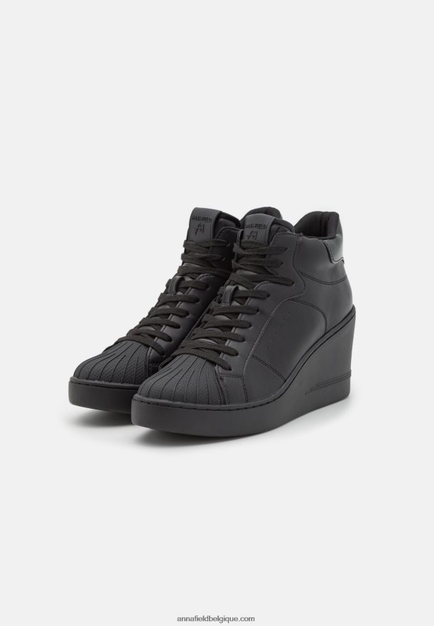 femmes baskets montantes noires Anna FieldNHH26B1227
