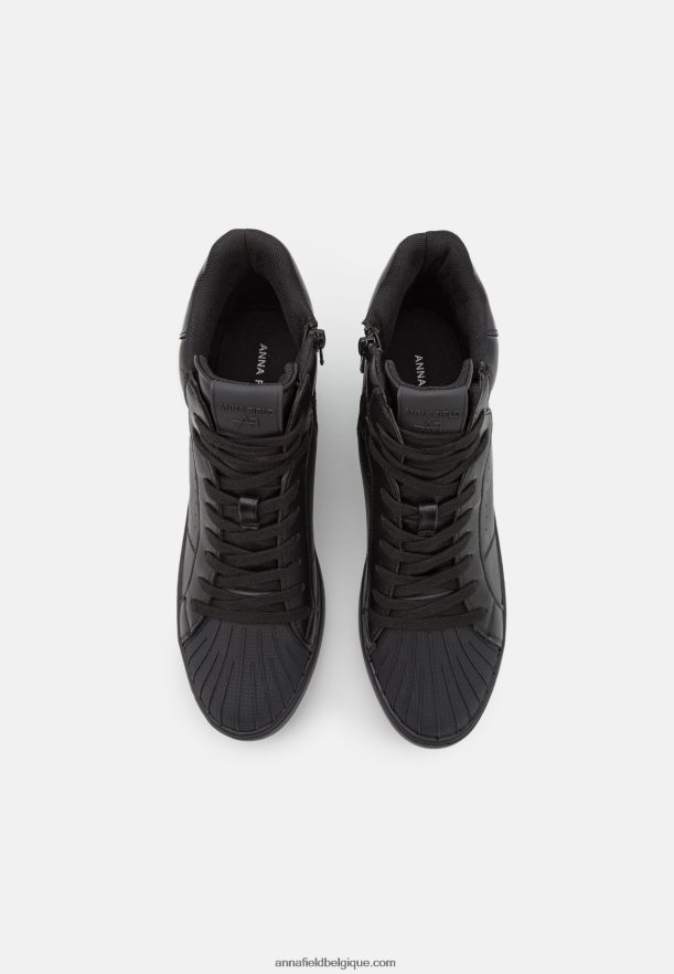 femmes baskets montantes noires Anna FieldNHH26B1227